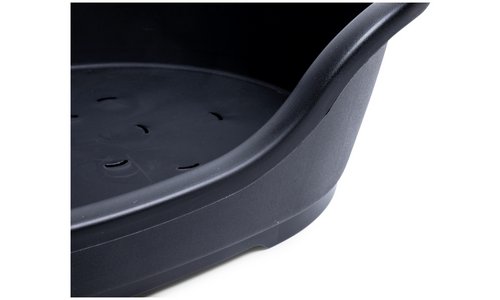 Petface Black Plastic Dog Bed - Small