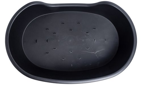 Petface Black Plastic Dog Bed - Small