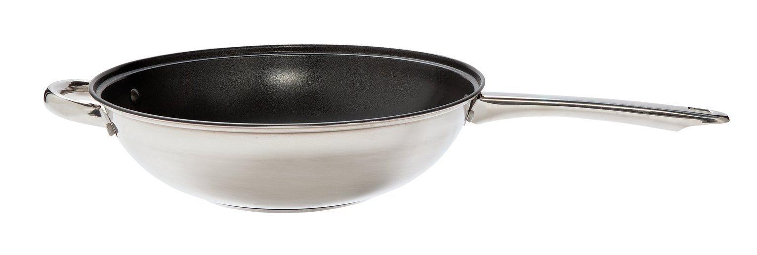 Sainsbury's Home 28cm Stainless Steel Wok Reviews