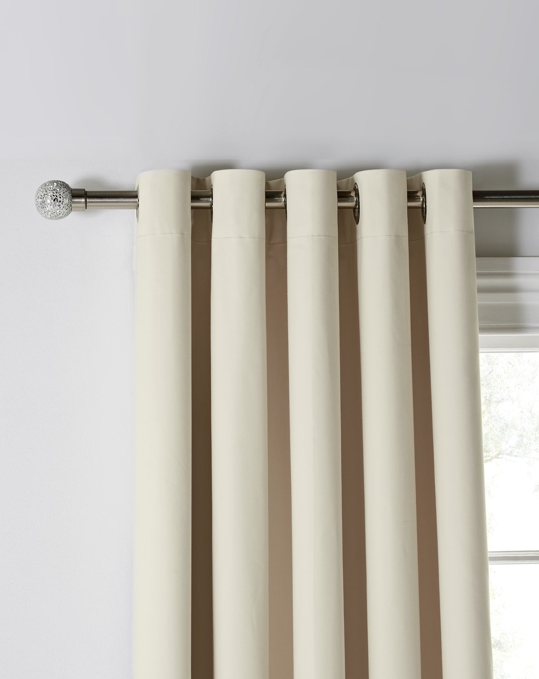 Argos Home Blackout Eyelet Curtains - Cream (8508724) | Argos Price ...