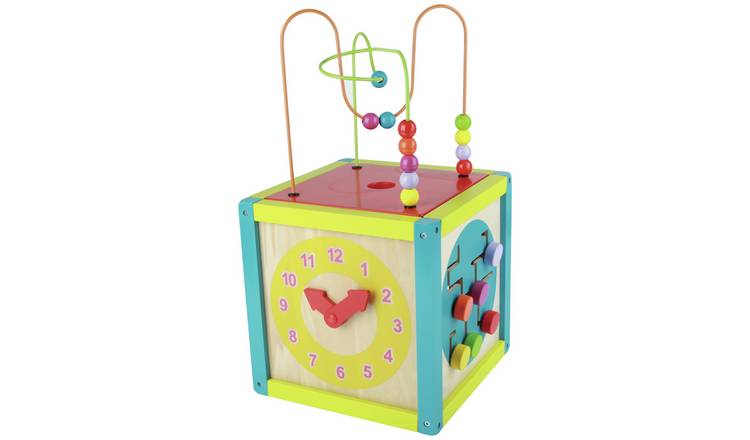 Kids wooden cheap activity cube