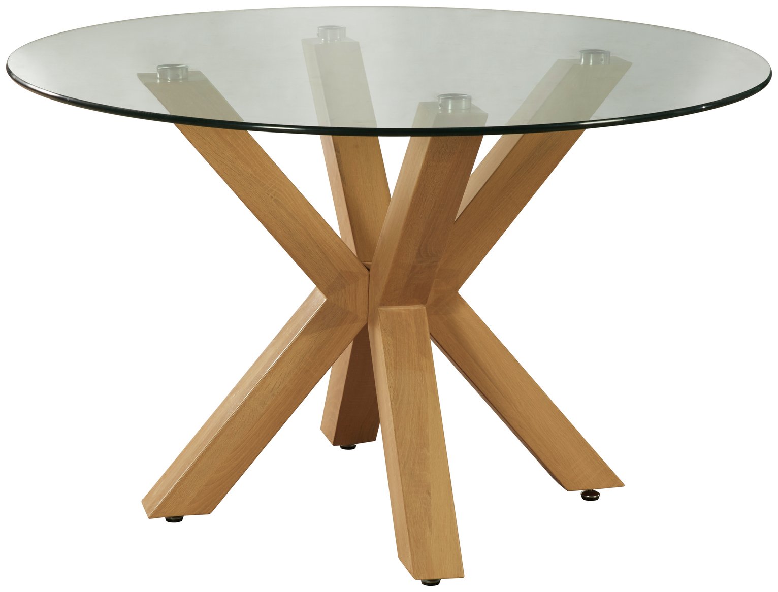 Argos Home Alden Glass Round Table & 6 Chairs Chocolate Reviews