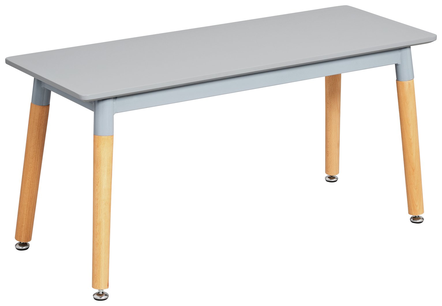 Argos Home Charlie Metal 90cm Bench - Grey