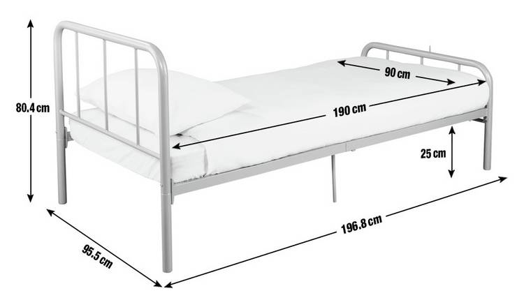 Argos metal single deals bed