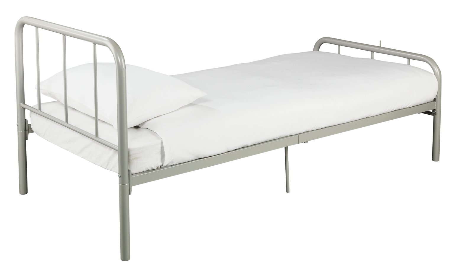 Argos Home Charlie Silver Metal Single Bed Frame Reviews