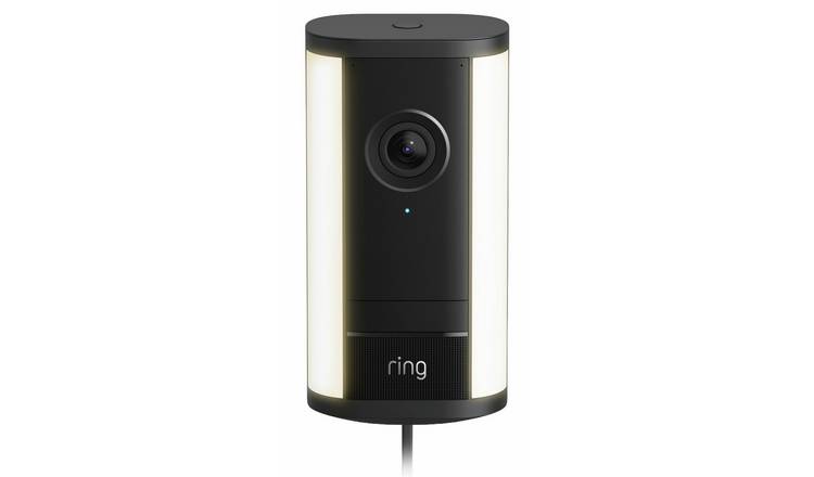 Ring Spotlight Cam Pro (2nd Gen) with Plug-In Adaptor 4K Security Camera - Black