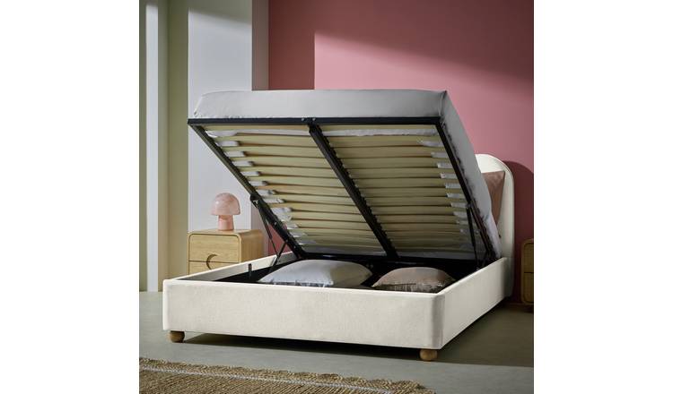 Habitat Onda End Lift Kingsize Ottoman Bed - Natural