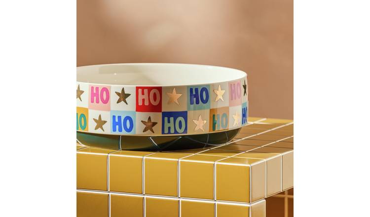 Habitat Ho Ho Ho Stoneware Serving Bowl