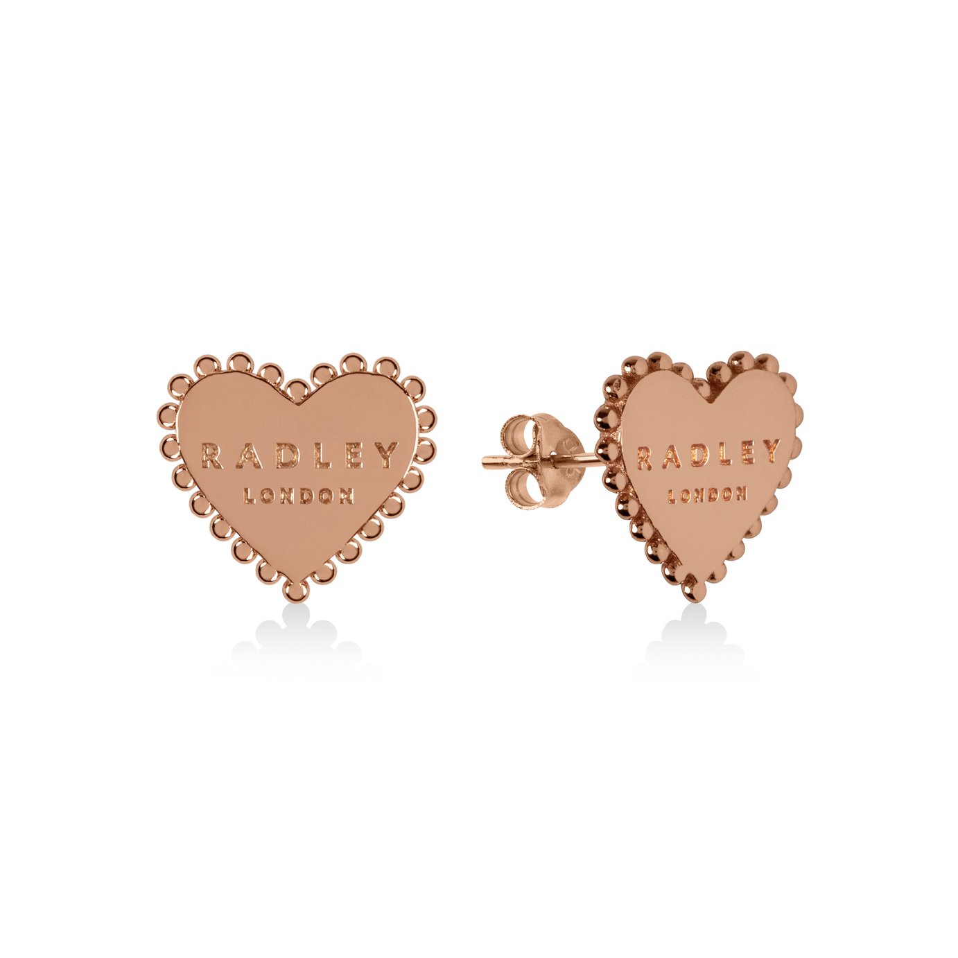 Radley 18ct Rose Gold Plated Sterling Silver Heart Earrings Review