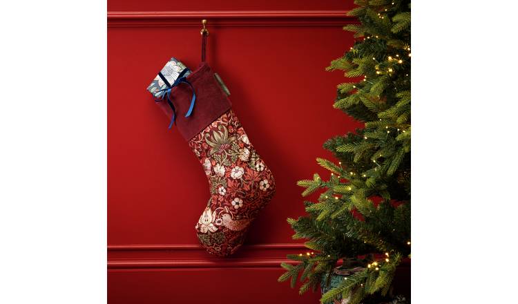 Habitat x Morris & Co. Strawberry Thief Print Christmas Stocking