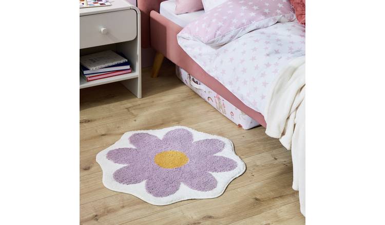 Argos Home Kids Daisy Shaped Rug - 65cm