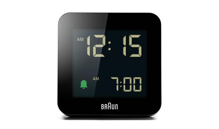 Braun Digital Alarm Clock - Black
