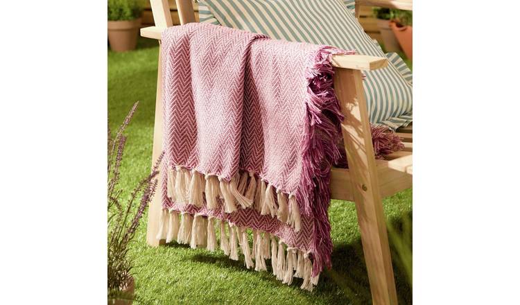 Wylder Wisley Herringbone Throw Heather - 130x180cm