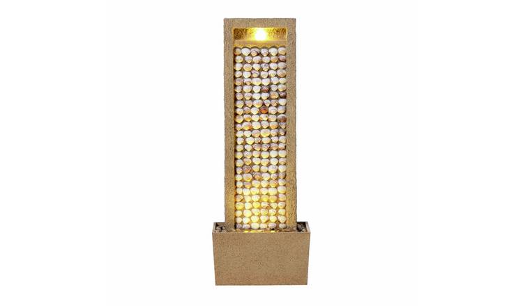 Teamson Home Coastal Seashells Water Fountain with LED Lights