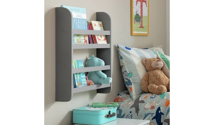 Habitat Kids Scandinavia Wall Mounted Mini Shelf - Grey