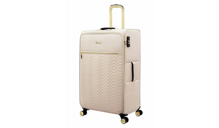 IT Luggage Bewitching 8 Wheel Soft Large Suitcase - Creme