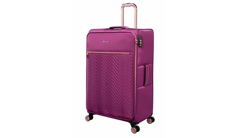 IT Luggage Bewitching 8 Wheel Soft Large Suitcase - Purple