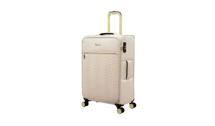 IT Luggage Bewitching 8 Wheel Soft Medium Suitcase - Creme