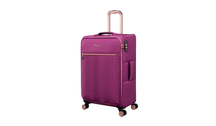 IT Luggage Bewitching 8 Wheel Soft Medium Suitcase - Purple