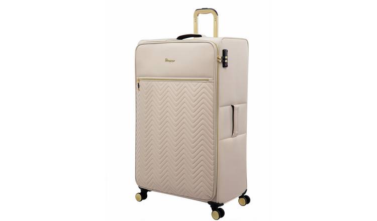 IT Luggage Bewitching 8 Wheel Soft Extra Large Suitcase - Creme