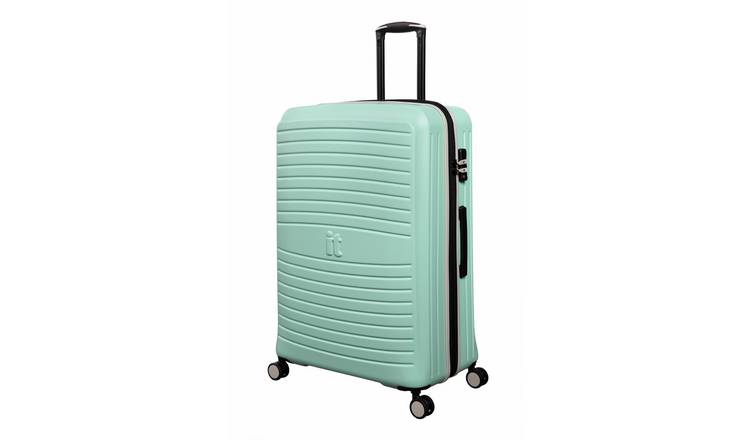 IT Luggage Eco Protect Expandable 8 Wheel Hard Large Suitcase - Mint