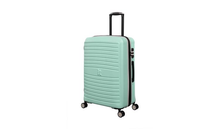 IT Luggage Eco Protect Expandable 8 Wheel Hard Medium Suitcase - Mint