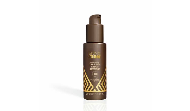 Skin and Tan Face Glow Hydrating SPF and Tan Cream - 30ml
