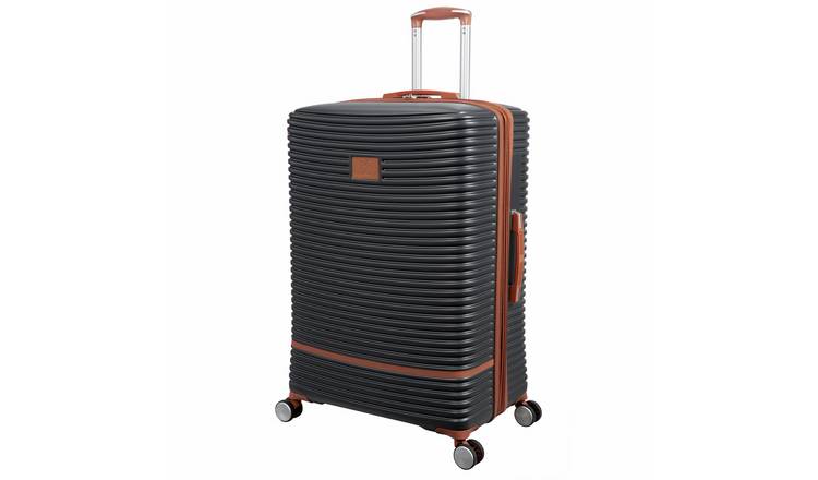 IT Luggage Replicating Expandable 8 Wheel Hard Large Suitcase - Charcoal