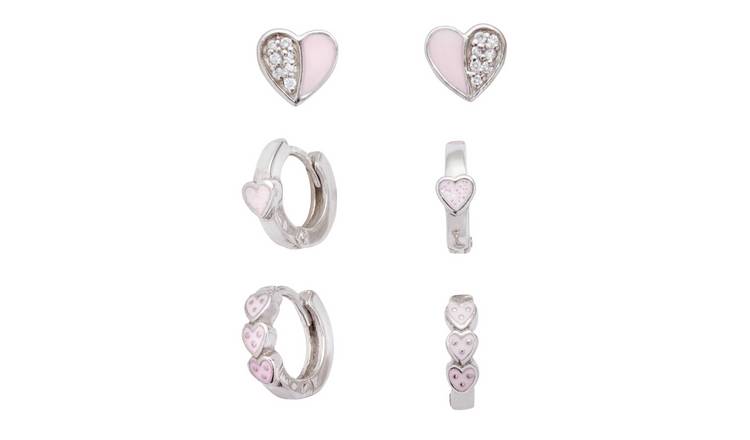 Argos silver hoop on sale earrings