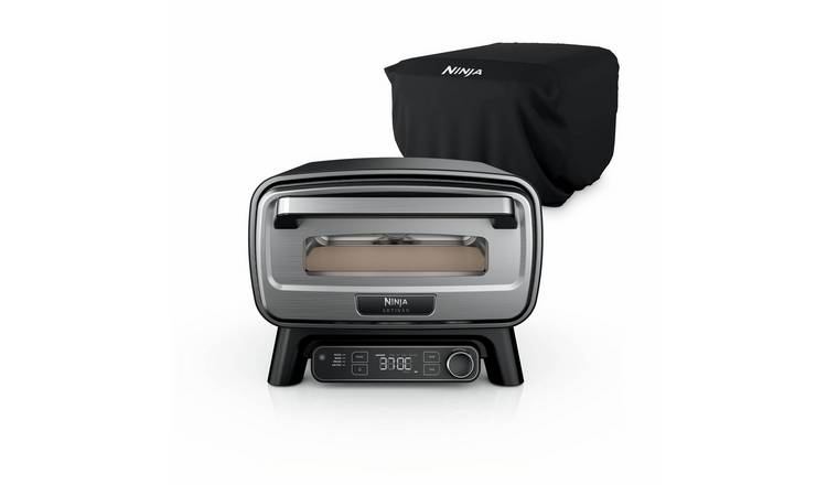 Ninja Artisan Electric Outdoor Pizza & Air Fry Oven with Cover - Black