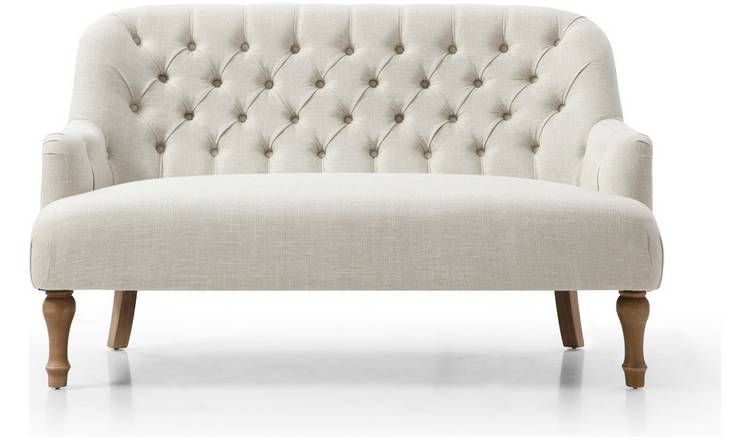 Kyoto Charlie Fabric 2 Seater Sofa - Cream