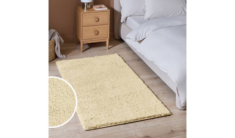 Argos Home Teddy Neutral Runner - 80x150cm