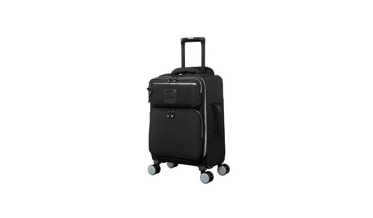 IT Luggage Ashdon 8 Wheel Soft Cabin Suitcase - Black