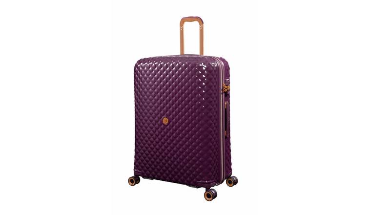 IT Luggage Glitzy Expandable 8 Wheel Hard Large Suitcase - Cherry