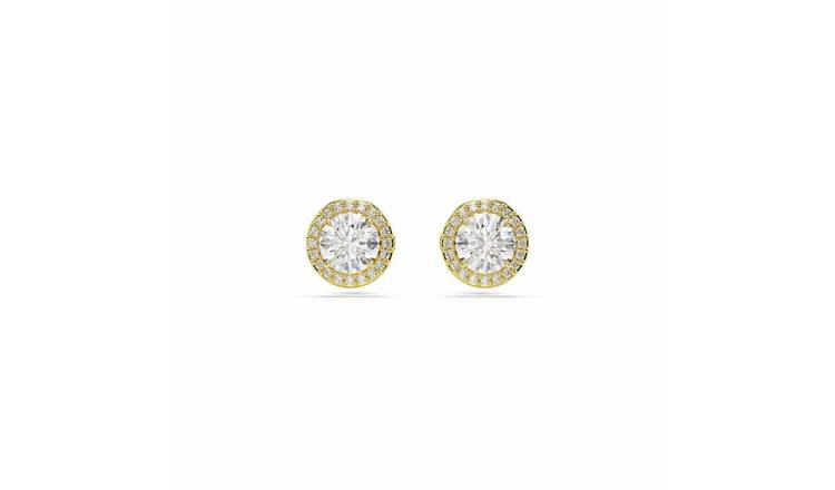 Swarovski Stilla Crystal Round Stud Earrings