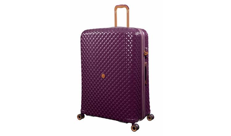 IT Luggage Glitzy Expandable 8 Wheel Hard Extra Large Suitcase - Cherry