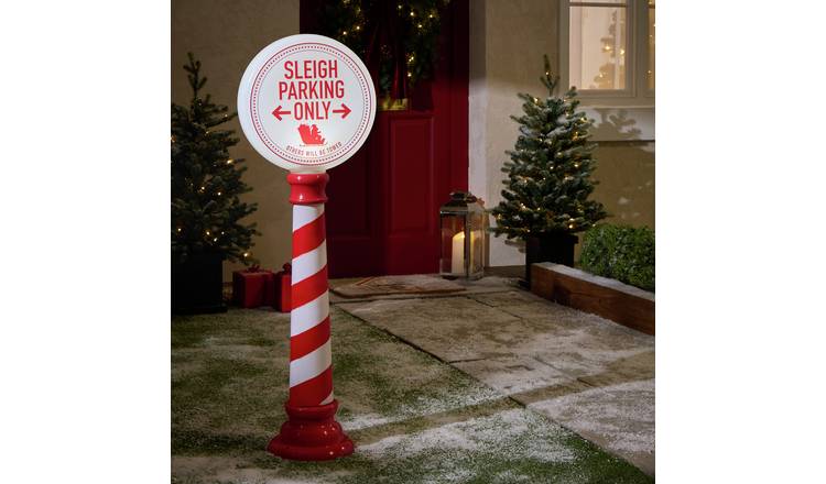 Argos Home Giant Sleigh Parking Only Christmas Outdoor Decoration