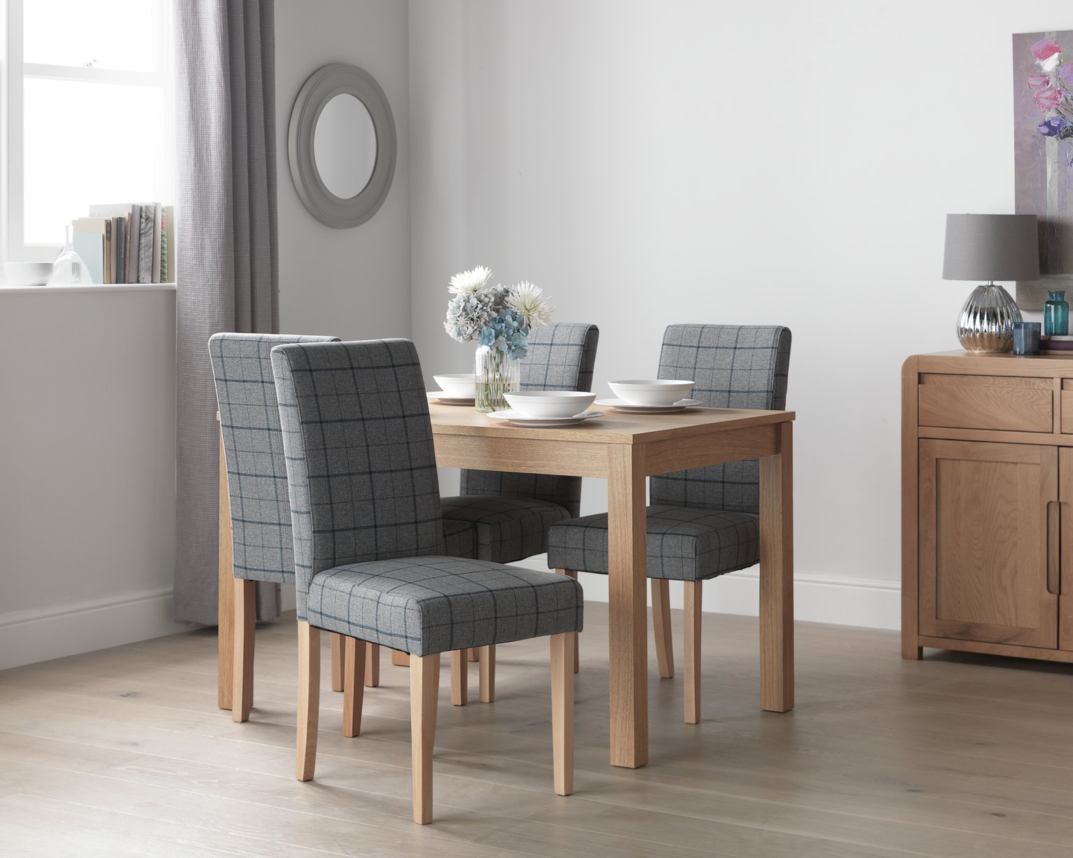 Argos Home Clifton Oak Veneer Dining Table & 4 Chairs Review