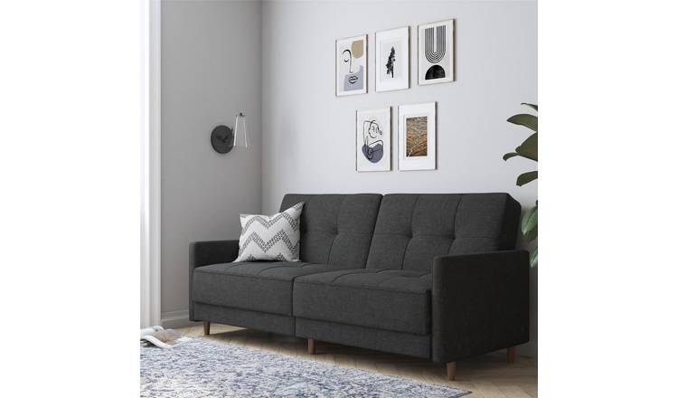 Dorel Andora Fabric Coil Sofa Bed - Grey