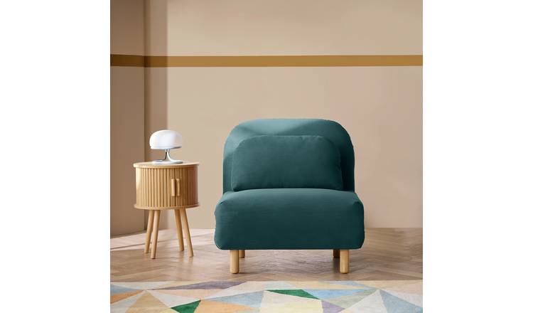Habitat Benji Single Compact Fabric Chairbed -  Blue