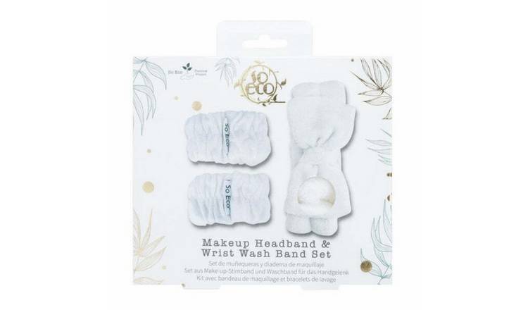 So Eco Makeup Headband & Wrist Wash Band Set