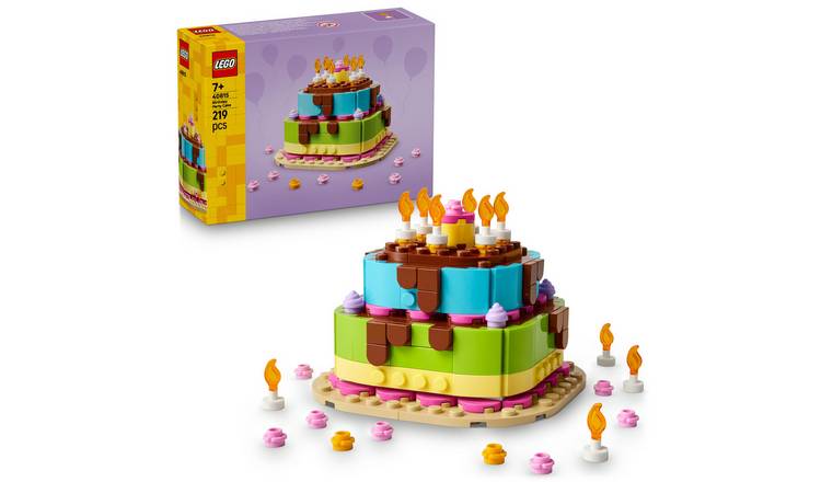 LEGO Birthday Party Cake with Decorations Gift Set Table Decor 40815 PREORDER