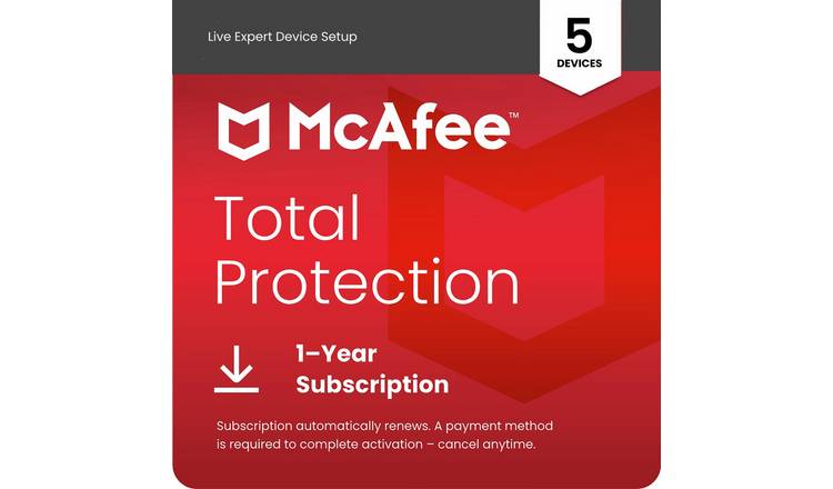 McAfee Software Setup 1Y, 5D - Auto Renewal - Download