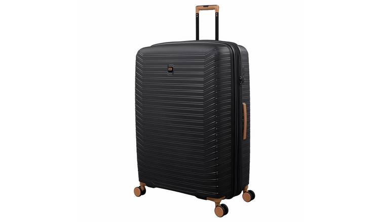 IT Luggage Continuous Expandable 8 Wheel Hard Extra Large Suitcase - Black