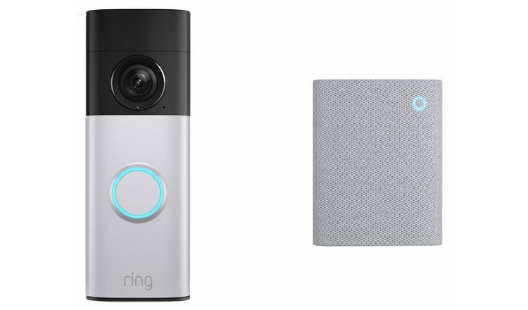 Ring Battery Video Doorbell Plus (2nd Gen) & Chime (3rd Gen) - Nickel Silver