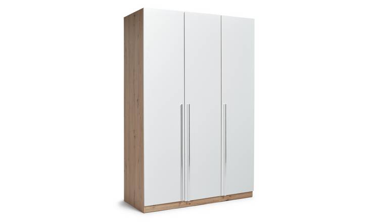 Oak and deals white wardrobe