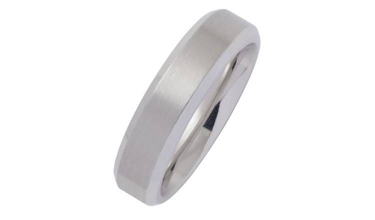 Revere Stainless Steel Plain Wedding Ring - U