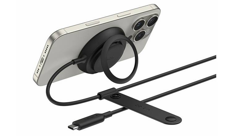 Belkin Qi2 25W MagSafe Compatible Charger with Kickstand - Black