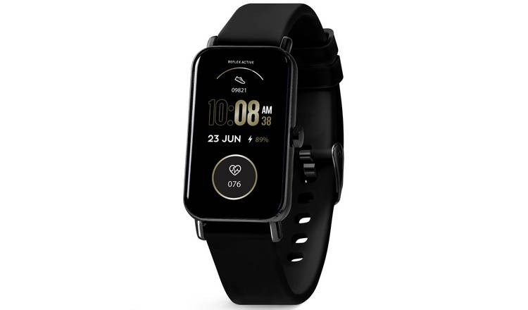 Reflex Active Nexus Black Silicone Strap Smart Calling Watch