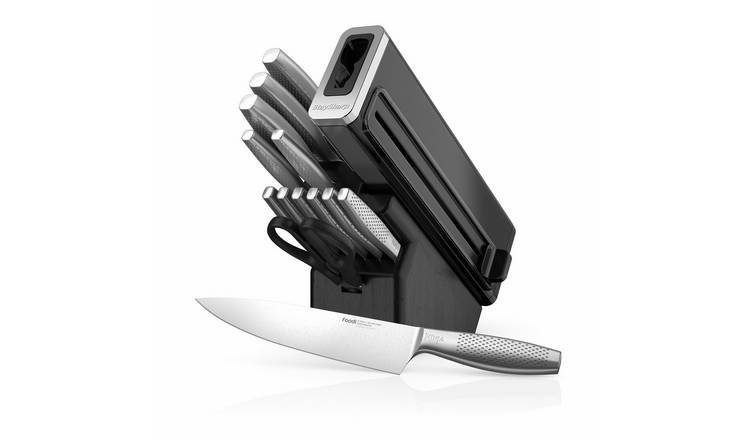 Ninja StaySharp 14 Piece Knife Set, Wood Block & Sharpener